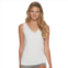 Womens Lunaire V-neck Tank Top Camisole with Scalloped Lace Trim