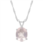 Alyson Layne Sterling Silver Gemstone Oval Pendant Necklace