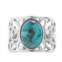 Athra NJ Inc Sterling Silver Enhanced Turquoise Open Work Ring