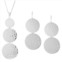 Athra NJ Inc Sterling Silver Hammered Disc Pendant & Drop Earring Set