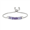 Forever Radiant Purple Crystal Ombre Adjustable Bracelet