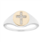 Its Personal 14k Gold Over Sterling Silver Diamond Accent Cross Signet Ring