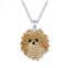 Crystal Collective Silver-Plated Crystal Pomeranian Dog Pendant Necklace