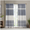 INK+IVY Mila Cotton Light Filtering Printed Rod Pocket 1 Window Curtain Panel with Chenille Detail
