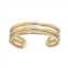 Lila Moon 10k Gold Triple Band Adjustable Toe Ring