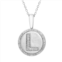 Its Personal Sterling Silver & Diamond Accent Initial Pendant Necklace