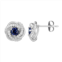 Tokens of Love Sterling Silver Lab-Created Sapphire Birthstone Love Knot Stud Earrings