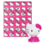 ENTERTAINMENT Hello Kitty Pink Kitty Pride Character Hugger Pillow & Silk Touch Throw Set