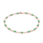 Womens Kristen Kesho Kristen Kesho, Sterling Silver Lab-Created Emerald Tennis Bracelet