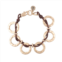 Bella Uno Gold Tone Open Circle Cord Bracelet