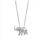 DeCouer Diamond Accent Elephant Balloon Animal Pendant Necklace