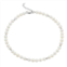 PearLustre by Imperial Sterling Silver Freshwater Cultured Pearl & Textured Bead Anklet