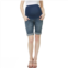 Maternity Pokkori Over-the-Belly Jean Shorts