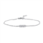 OLIVIA AND HARPER Sterling Silver Three Stone Cubic Zirconia Bracelet