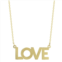 LUMINOR GOLD 14k Gold Vintage LOVE Pendant Necklace