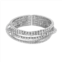 Vieste Crystal Criss Cross Nickel Free Cuff Bracelet