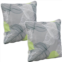 SUNNYDAZE DECOR Sunnydaze Set of 2 Outdoor Throw Pillows - 16-Inch Square - Lush Foliage