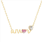 Crystal Collective Gold Plated Amor Heart Necklace