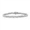 OLIVIA AND HARPER Sterling Silver Cubic Zirconia Heart Link Bracelet