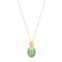Dynasty Jade 18k Gold Over Sterling Silver Good Fortune Green Jade Pendant Necklace