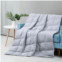 Unikome Lightweight Reversible Blanket, Down Throw Blanket 50 x 70 Soft Peach Skin Fabric