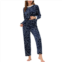 WWE Womens Heart Star Warm Plush Fleece Top and Pants Pajamas Set