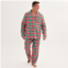 Big & Tall Jammies For Your Families Merry & Bright Plaid Open Hem Top & Bottom Pajama Set