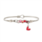Luca + Danni Crystal Red Heart Starlight Love Ombre Bangle Bracelet