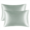 PiccoCasa Luxury Satin Pillowcases for Skin Set of 2, Zipper Closure King 20x36