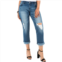 Poetic Justice Verla Curvy Fit Cropped Frayed Boyfriend Jeans