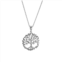 Athra NJ Inc Sterling Silver Textured Tree Of Life Pendant Necklace