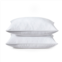 Unikome 2 Pack Medium Soft Goose Down and Feather Gusset Pillows with 100% Breathable Cotton Cover