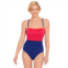 Womens Bal Harbour Shirred Pique Bandeaukini One-Piece