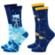 Zodaca Space Lovers Crew Socks for Women, Fun Gift Set (One Size, 2 Pairs)
