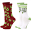 Zodaca Avocado Socks for Men and Women, Novelty Sock Set (One Size, 2 Pairs)