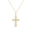 Taylor Grace Two-Tone 10k Gold Byzantine Cross Pendant Necklace