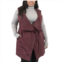 Plus Size MO-KA Belted Drape Front Vest