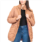Womens MO-KA Quilted Coat with Pop Lining