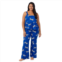 Plus Size Beauty Sleep Social Cozy Jersey Crop Pajama Tank Top & Flare Pajama Pants Set