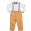 Toddler Boy Little Lad Shirt, Pants, Bowtie & Suspenders Set