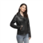 Womens Whet Blu Crossover Leather Jacket