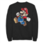Big & Tall Nintendo Super Mario Bros Jumping Draw Fleece Sweatshirt