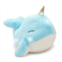 Merchsource Cozy Friends 12 Glow Brights Narwhal Plush with LED Lights and Sound Effects