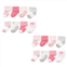 Luvable Friends Infant Girl Newborn and Baby Terry Socks, Ballet 16-Piece
