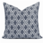 Millihome Blue Herald Geometric Jacquard Throw Pillow