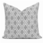 Millihome Gray Herald Geometric Jacquard Throw Pillow