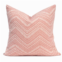 Millihome Pink Sahara Chenille Jacquard Throw Pillow