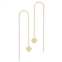 LUMINOR GOLD 14k Gold Heart Threader Earrings