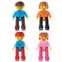 PicassoTiles HedheHog-Foot 4 Piece Family Character People Figure Set PTB11