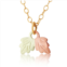 Black Hills Gold Tri-Tone Traditional Pendant Necklace